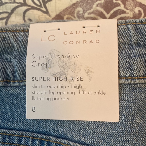 Lauren Conrad Super High Rose Crop Jeans Size 8 - Picture 3 of 4